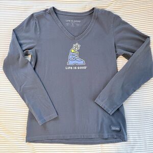 Life is Good Woman’s Long Sleeve Ski Shirt